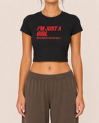 I'm Just a Girl (who likes to do pull-ups.) — Baby Tee