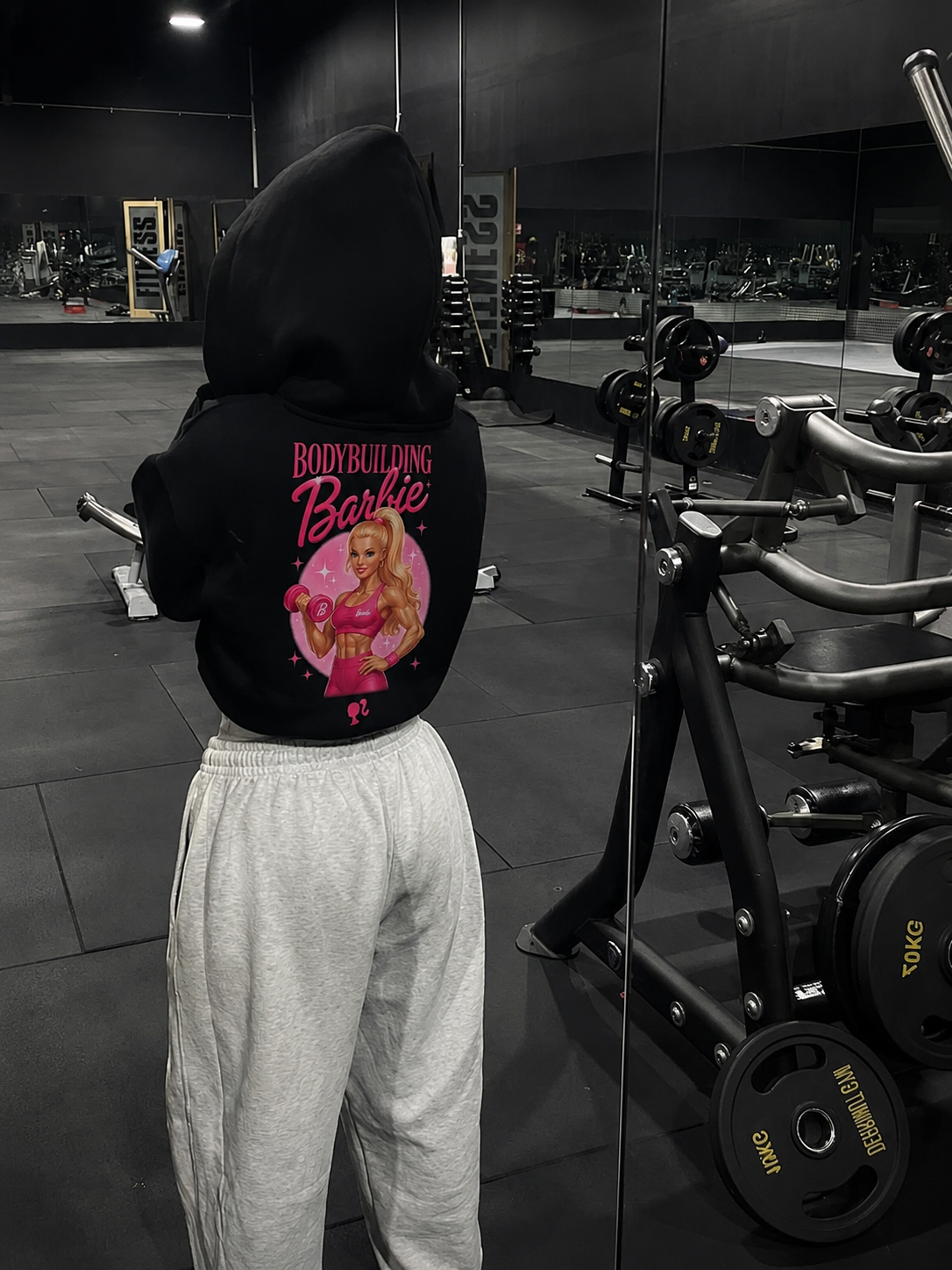 Bodybuilding Barbie — Hoodie
